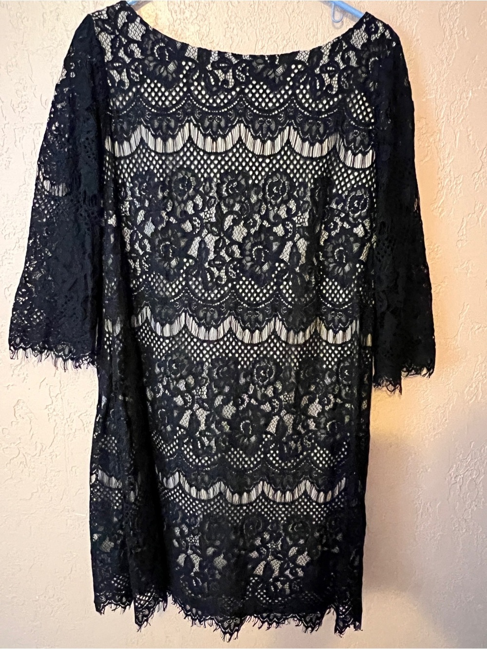 Jessica Howard Black and Cream Label Detail Blouse